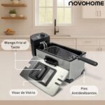 FREIDORA ELÉCTRICA DE ACERO INOXIDABLE  3L - Imagen 2