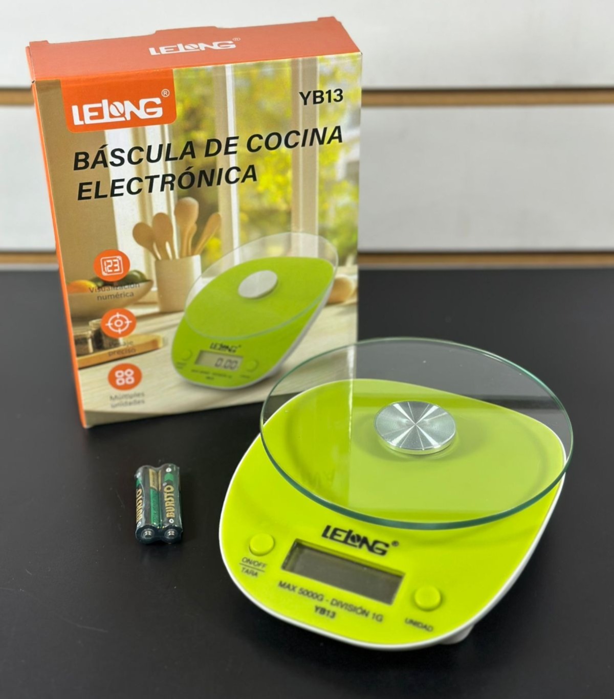 WhatsApp Image 2026-05-29 at 11.24.19 AM BÁSCULA DE COCINA ELECTRÓNICA LELONG YB13 - Imagen 1