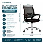 SILLA ERGONÓMICA NOVOHOME NH-OC100 🧑🏻‍💻👩🏻‍💻