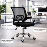 SILLA ERGONÓMICA NOVOHOME NH-OC100 🧑🏻‍💻👩🏻‍💻 - Imagen 4