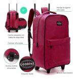 MOCHILA CON CARRO 17" COLOR AZUL GOODPACK - Imagen 2