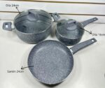 SET DE OLLAS 5 PIEZAS ANTIADHERENTE - Imagen 2