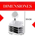 ORGANIZADOR DE MAQUILLAJES CON ESPEJO - Imagen 2