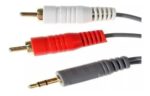 CABLE 3.5 A 2 RCA MACHO DE 3M - Imagen 2