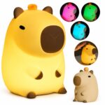 VELADOR CAPIBARA DE SILICONA RGB 13cm - Imagen 2