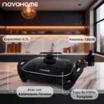 OLLA/SARTÉN ELÉCTRICA NOVOHOME DE 4.2L - Imagen 3