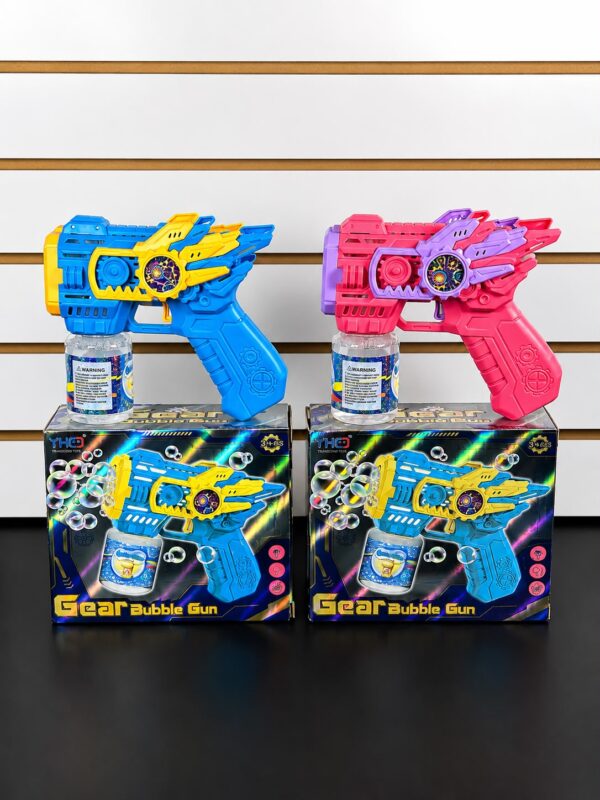 PISTOLA LANZA BURBUJAS CON LUCES