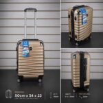 VALIJA CARRY ON 20" GIRO 360° Y PUNTEROS METALICOS