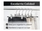 PERCHA METÁLICA CON BROCHES X UNIDAD - Imagen 2