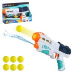 PISTOLA 2 EN 1 LANZA AGUA + LANZA PELOTAS