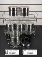 ESPECIERO CON ESTANTERIA 7PCS 5433-2 - Imagen 2