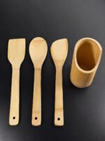 SET DE UTENSILLOS DE BAMBOO KT7380 - Imagen 2