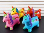 UNICORNIO SALTARIN INFLABLE CON MUSICA Y LUCES - Imagen 2