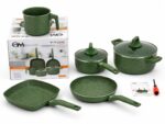 BATERÍA DE COCINA ANTIADHERENTE OM – 7 PIEZAS - Imagen 2