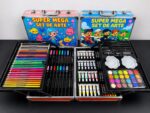 SUPER MEGA SET DE ARTE CON 132 PIEZAS VALIJA METÁLICA