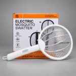 PALETA RAQUETA MATA INSECTOS PLEGABLE 2 EN 1 RECARGABLE USB AV5657