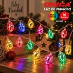 LUZ DE NAVIDAD ÓVALO RGB 16 LUCES NAV030 - Imagen 2