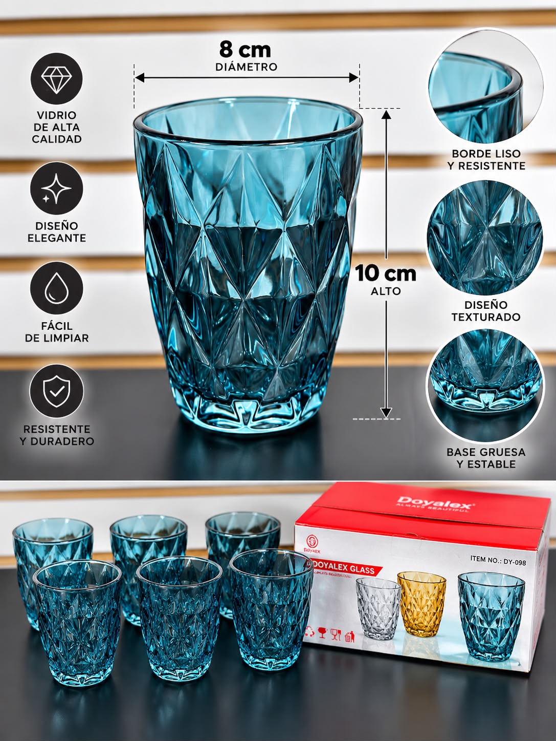 WhatsApp Image 2026-09-25 at 1.04.08 PM (1) SET DE VASOS X6 DOY ALEX GLASS DY-098 CODE: PP7492 - Imagen 1