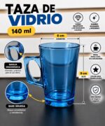 SET DE TAZAS DE VIDRIO x3 140ML PP7658 - Imagen 2