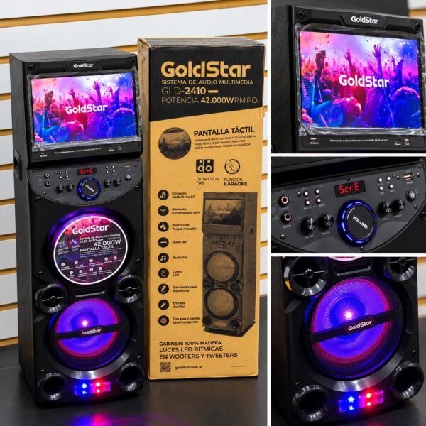 PARLANTE GOLDSTAR CON PANTALLA TÁCTIL 1.15m